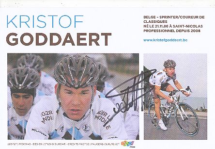 Kristof Goddaert   Team Illes Baleares  Radsport  Autogrammkarte original signiert 