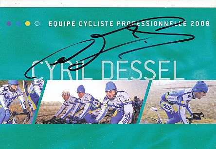Cyril Dessel  Team Illes Baleares  Radsport  Autogrammkarte original signiert 