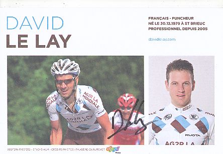 David Le Lay  Team Illes Baleares  Radsport  Autogrammkarte original signiert 