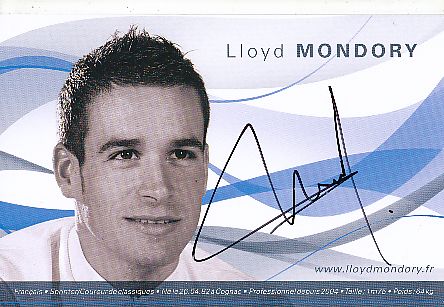 Lloyd Mondory  Team Illes Baleares  Radsport  Autogrammkarte original signiert 