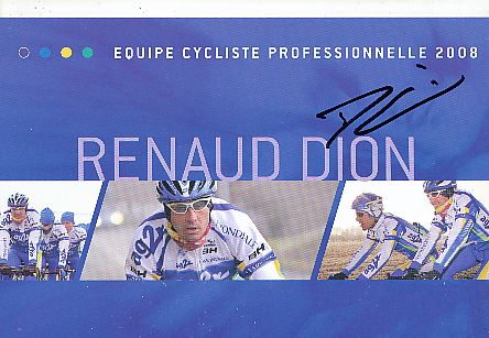 Renaud Dion  Team Illes Baleares  Radsport  Autogrammkarte original signiert 