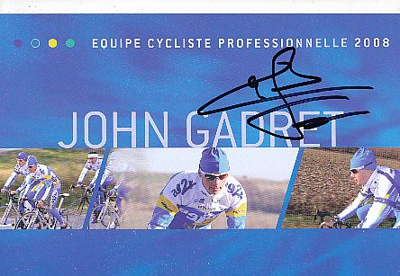 John Gadret  Team Illes Baleares  Radsport  Autogrammkarte original signiert 