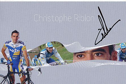 Christophe Riblon  Team Illes Baleares  Radsport  Autogrammkarte original signiert 