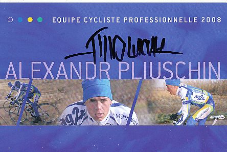 Alexandr Pliuschin  Team Illes Baleares  Radsport  Autogrammkarte original signiert 