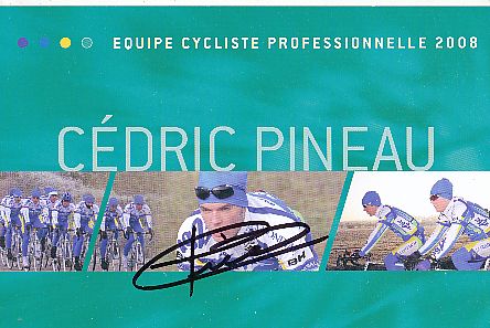 Cedric Pineau  Team Illes Baleares  Radsport  Autogrammkarte original signiert 