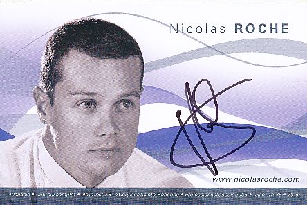 Nicolas Roche  Team Illes Baleares  Radsport  Autogrammkarte original signiert 