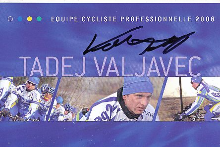 Tadej Valjavec  Team Illes Baleares  Radsport  Autogrammkarte original signiert 