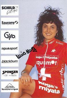 Luzia Zberg   Radsport  Autogrammkarte original signiert 