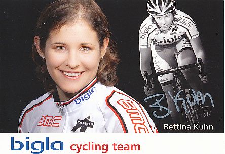 Bettina Kuhn   Bigla Cycling Team   Radsport  Autogrammkarte original signiert 