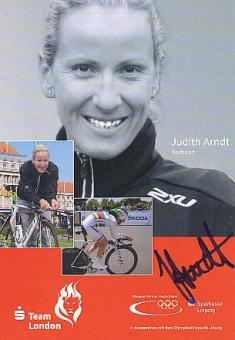 Judith Arndt  Radsport  Autogrammkarte original signiert 