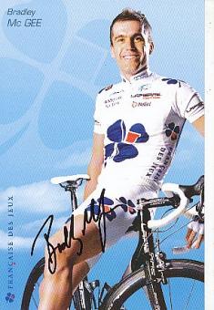 Bradley Mc Gee  Team FDJ  Radsport  Autogrammkarte original signiert 