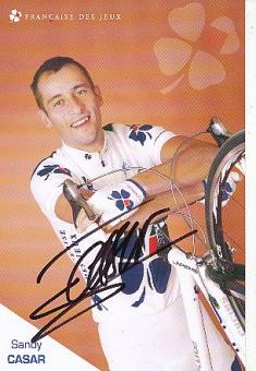Sandy Casar  Team FDJ  Radsport  Autogrammkarte original signiert 