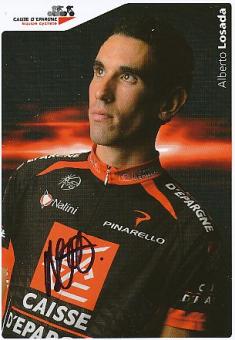 Alberto Losada  Team Caisse D' Epargne  Radsport  Autogrammkarte original signiert 