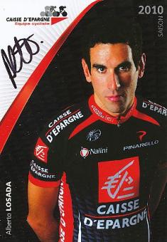 Alberto Losada  Team Caisse D' Epargne  Radsport  Autogrammkarte original signiert 
