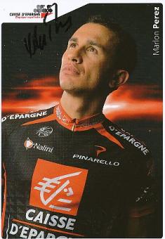 Marlon Perez  Team Caisse D' Epargne  Radsport  Autogrammkarte original signiert 