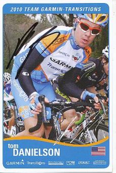 Tom Danielson  USA   Team Garmin  Radsport  Autogrammkarte original signiert 