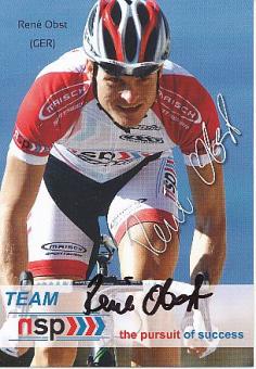 Rene Obst  Team NSP  Radsport  Autogrammkarte original signiert 