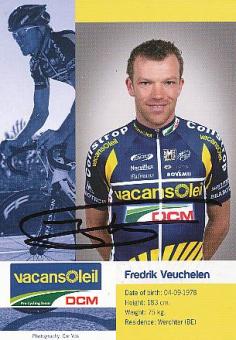 Fredrik Veuchelen  Team Vacansoleil DCM  Radsport  Autogrammkarte original signiert 