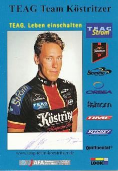 Sebastian Siedler  Team Köstritzer  Radsport  Autogrammkarte original signiert 