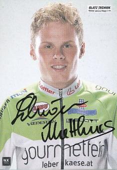Matthias Schröger  Radsport  Autogrammkarte original signiert 