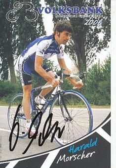 Harald Morscher  Team Volksbank  Radsport  Autogrammkarte original signiert 
