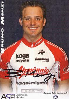 Bruno Menzi  Radsport  Autogrammkarte original signiert 