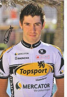 Thomas De Gendt  Radsport  Autogrammkarte original signiert 