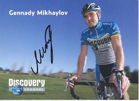 Gennady Mikhaylov  Team Discovery  Radsport  Autogrammkarte original signiert 