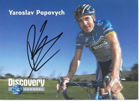 Yaroslav Popovych  Team Discovery  Radsport  Autogrammkarte original signiert 