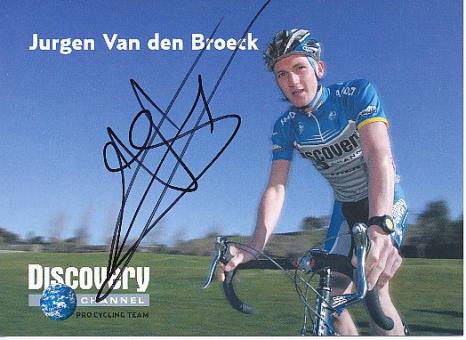 Jurgen Van den Broeck  Team Discovery  Radsport  Autogrammkarte original signiert 