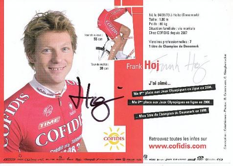 Frank Hoj  Team Cofidis   Radsport  Autogrammkarte original signiert 