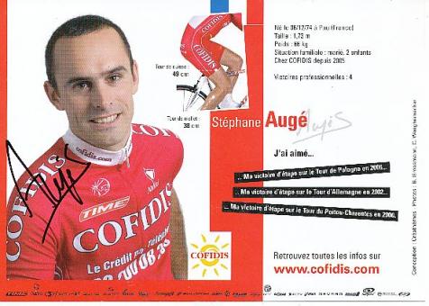 Stephane Auge  Team Cofidis   Radsport  Autogrammkarte original signiert 