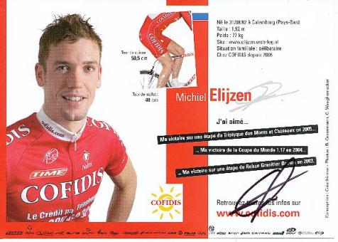 Michiel Elijzen  Team Cofidis   Radsport  Autogrammkarte original signiert 