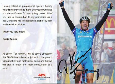 Rudie Kemna   Radsport  Autogrammkarte original signiert 