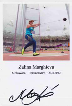 Zalina Marghieva  Moldavien  Leichtathletik Foto original signiert 