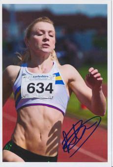 Louise Bloor  Großbritanien  Leichtathletik Autogramm Foto original signiert 