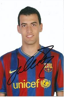 Sergio Busquets  FC Barcelona  Fußball Autogramm Foto original signiert 