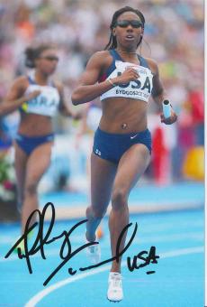 Tiffany Townsend  USA  Leichtathletik Autogramm Foto original signiert 