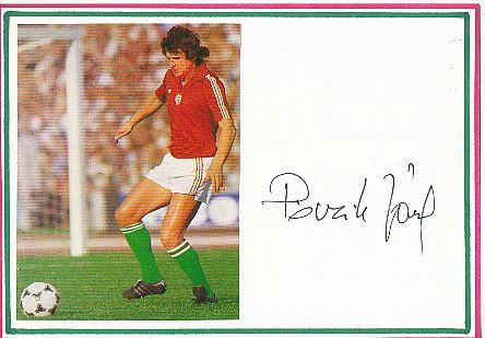 Josef Pöczilz  Ungarn  Fußball Autogramm Karte  original signiert 