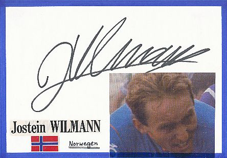 Jostein Wilmann  Norwegen  Fußball Autogramm Karte  original signiert 
