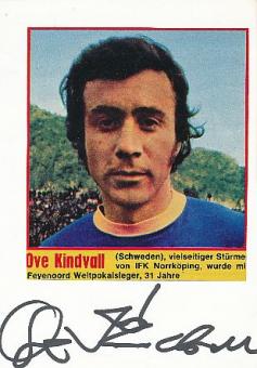 Ove Kindvall  Schweden  WM 1970  Fußball Autogramm Karte  original signiert 