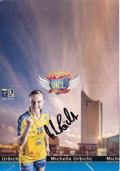 Michelle Urbricht  HC Leipzig 2016/2017  Frauen Handball Autogrammkarte original signiert 