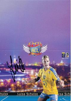 Luisa Schulze  HC Leipzig 2016/2017  Frauen Handball Autogrammkarte original signiert 
