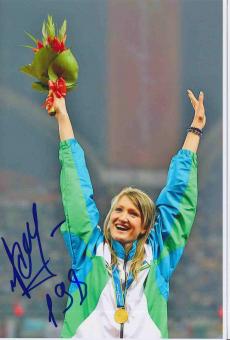 Svetlana Radzivil  Usbekistan  Leichtathletik Autogramm Foto original signiert 