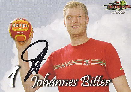 Johannes Bitter  2006/2007  SC Magdeburg  Handball Autogrammkarte original signiert 