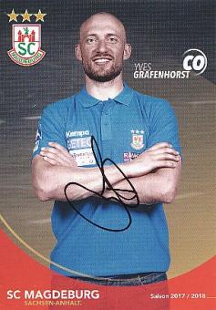 Yves Grafenhorst   2017/2018  SC Magdeburg  Handball Autogrammkarte original signiert 