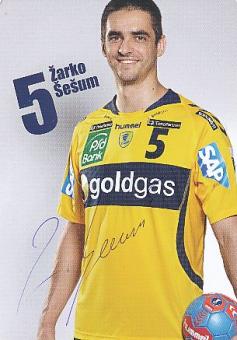 Zarko Sesum  Rhein Neckar Löwen  Handball Autogrammkarte original signiert 