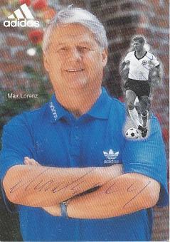 2  x  Max Lorenz  DFB  Adidas  Fußball  Autogrammkarte original signiert 