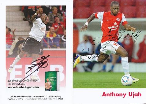 Anthony Ujah  FSV Mainz 05  Private Sponsoren  Fußball  Autogrammkarte original signiert 