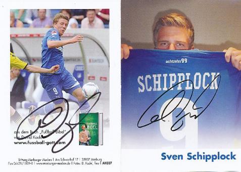 Sven Schipplock  TSG 1899 Hoffenheim  Private Sponsoren  Fußball  Autogrammkarte original signiert 